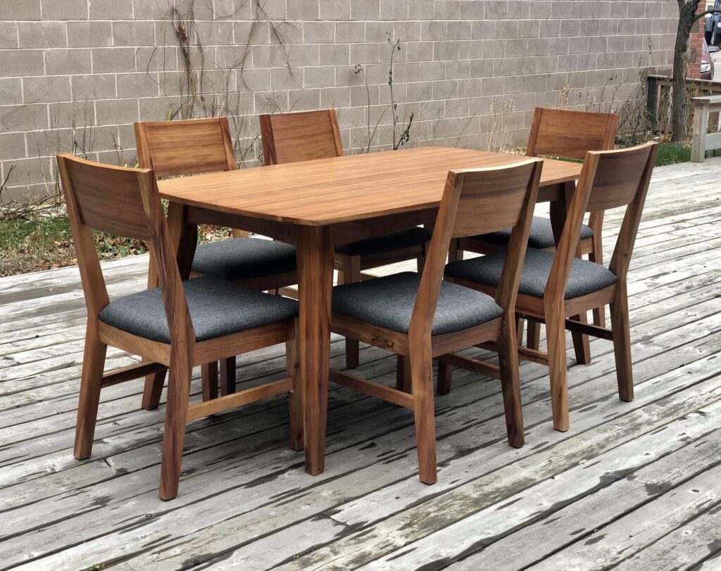 Bộ bàn oval dining và ghế new dining