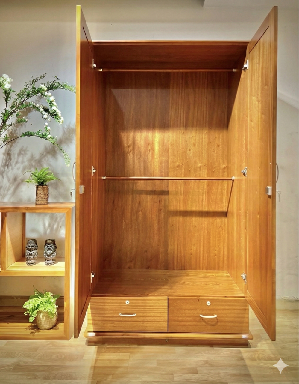 Tủ áo 2 buồng 2 cánh pano - Ảnh 4